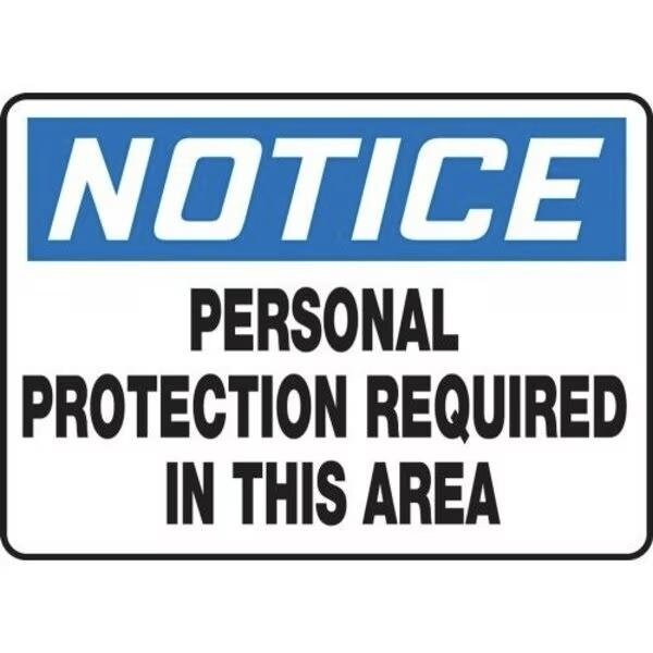 Accuform OSHA NOTICE SAFETY SIGN PERSONAL MPPE891VA MPPE891VA - main